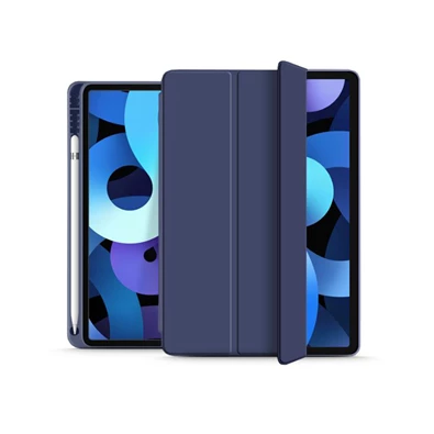 Haffner FN0335 Apple iPad Air 4/Air 5 10.9 on/off funkcióval, Pencil tartóval - navy blue kék védőtok