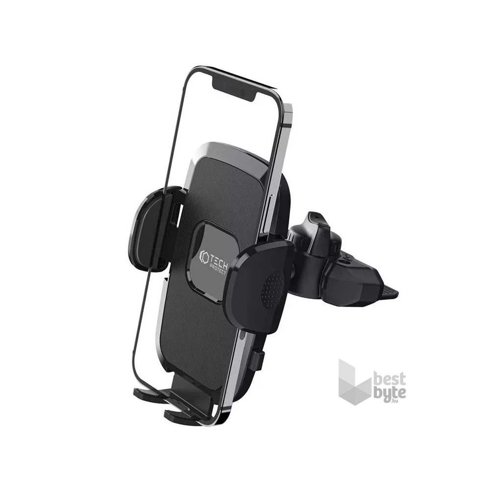 Haffner FN0471 CD-lejátszóba illeszthető univerzális fekete telefon tartó