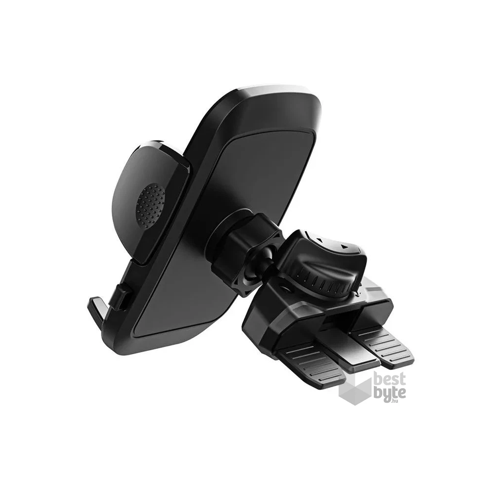 Haffner FN0471 CD-lejátszóba illeszthető univerzális fekete telefon tartó