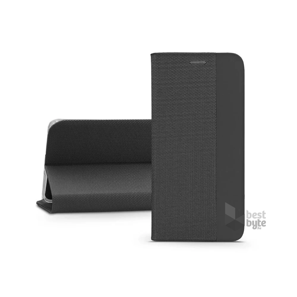 Haffner HF268366 Samsung Galaxy A35 5G Sensitive Book Flip fekete bőrtok
