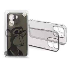 Haffner HF272592 Xiaomi Redmi 13C Gray Monkey átlátszó szilikon hátlap