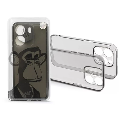 Haffner HF272592 Xiaomi Redmi 13C Gray Monkey átlátszó szilikon hátlap