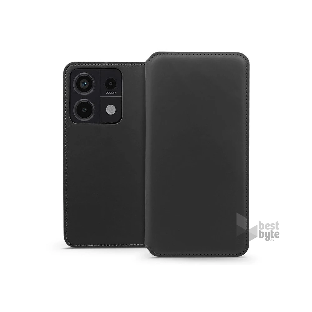 Haffner HF277665 Xiaomi Redmi Note 13 Pro 5G/Poco X6 5G Dual Pocket Flip fekete bőrtok