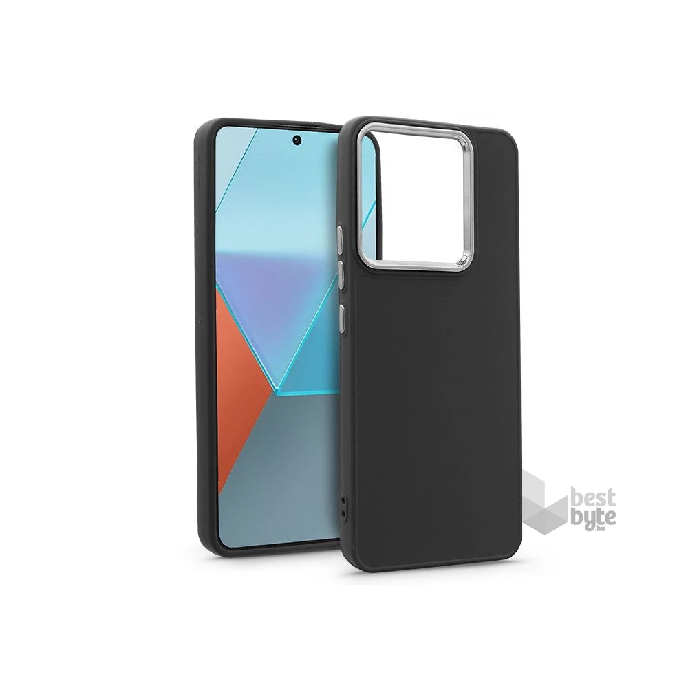HAFFNER Haffner HF279829 Xiaomi Redmi Note 13 Pro 5G/Poco X6 5G Frame fekete szilikon hátlap