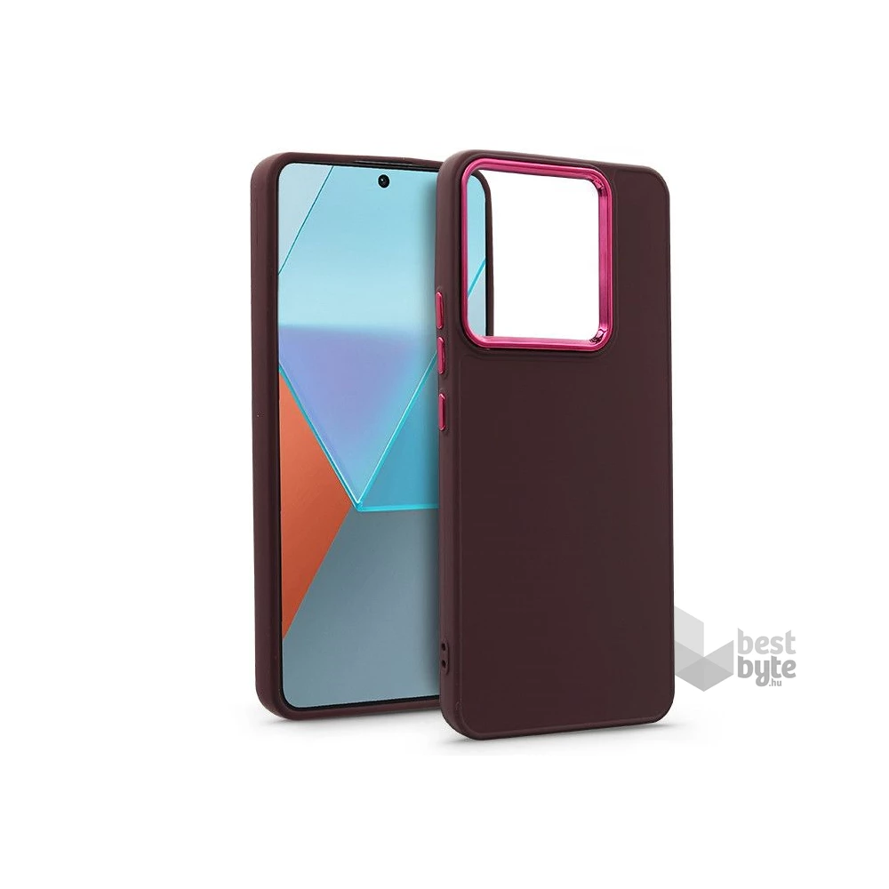 HAFFNER Haffner HF279928 Xiaomi Redmi Note 13 Pro 5G/Poco X6 5G Frame bíbor szilikon hátlap