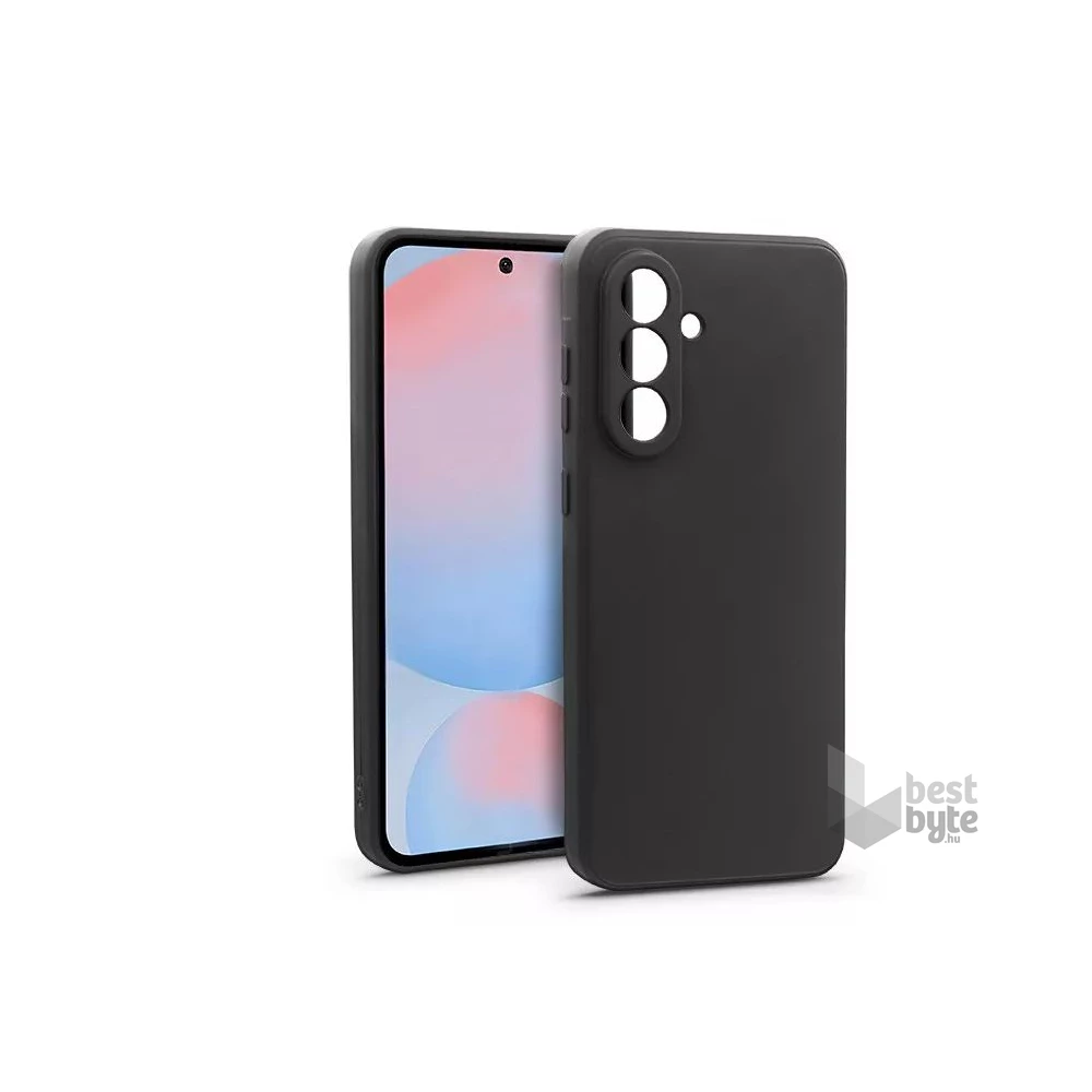 Haffner HF357305 Samsung SM-A566 Galaxy A56 5G Matt fekete szilikon tok