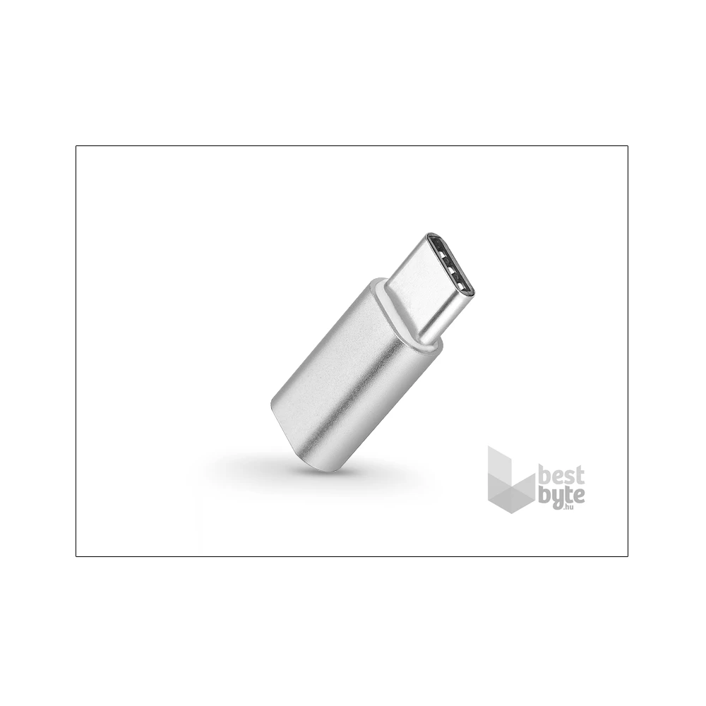 Haffner PT-4054 Type-C - Micro USB ezüst adapter