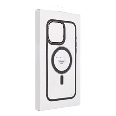 Haffner PT-6835 Apple iPhone 15 Plus Edge Mag Cover fekete/átlátszó szilikon hátlap