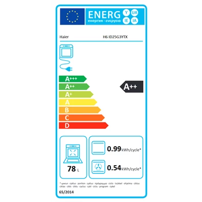 Haier H6 ID25G3HTX beépíthető inox sütő
