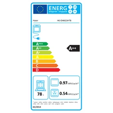 Haier H6 ID46G3HTB fekete, beépíthető, sütőtér: 78L, sütő