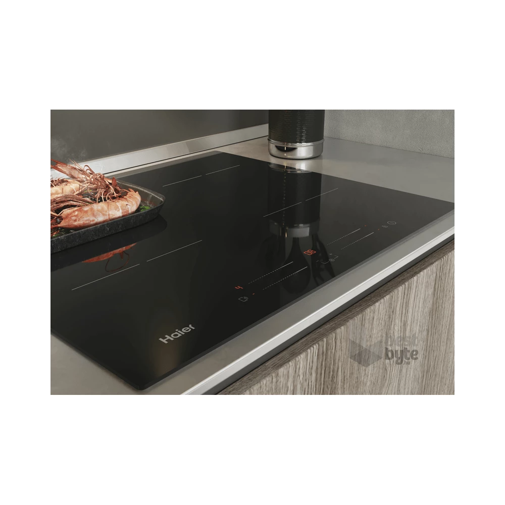 Haier HAISJ64MC fekete, beépíthető, indukciós, főzőzóna: 4, beépíthető méret: 56cm, főzőlap