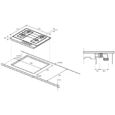 Haier HAVG5BF4S2B/1 fekete, beépíthető, gáz, főzőzóna: 4, beépíthető méret: 56cm, főzőlap