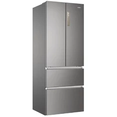 Haier HB17FPAAA inox, négyajtós, Hűtő:306L, Fagyasztó:140L, Total No frost hűtőszekrény