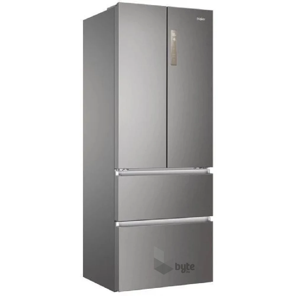 Haier HB17FPAAA inox, négyajtós, Hűtő:306L, Fagyasztó:140L, Total No frost hűtőszekrény