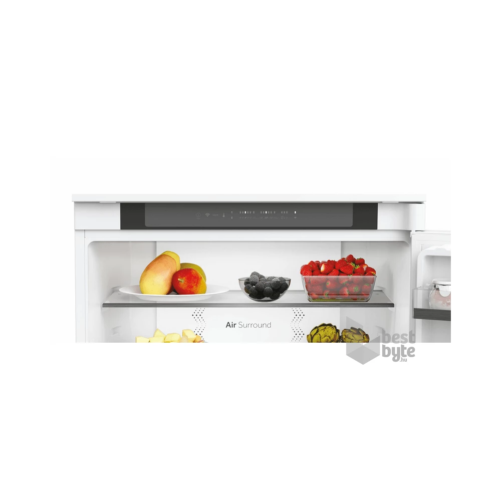 Haier HBW5719E alulfagyasztós, beépíthető, Hűtő:281L, Fagyasztó:83L, No frost hűtőszekrény