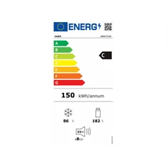 Haier HBW7518C beépíthető alulfagyasztós hűtőszekrény