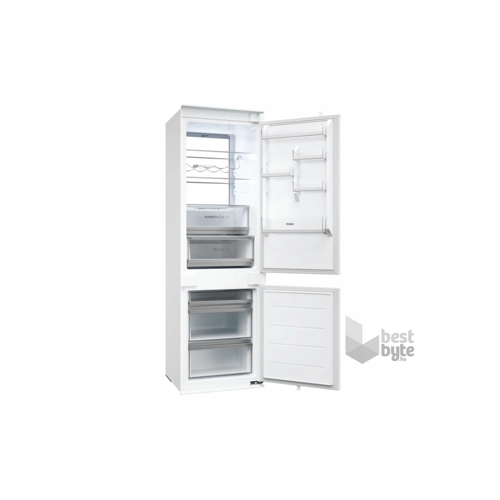 Haier HBW7518C alulfagyasztós, beépíthető, Hűtő:182L, Fagyasztó:86L, No frost hűtőszekrény