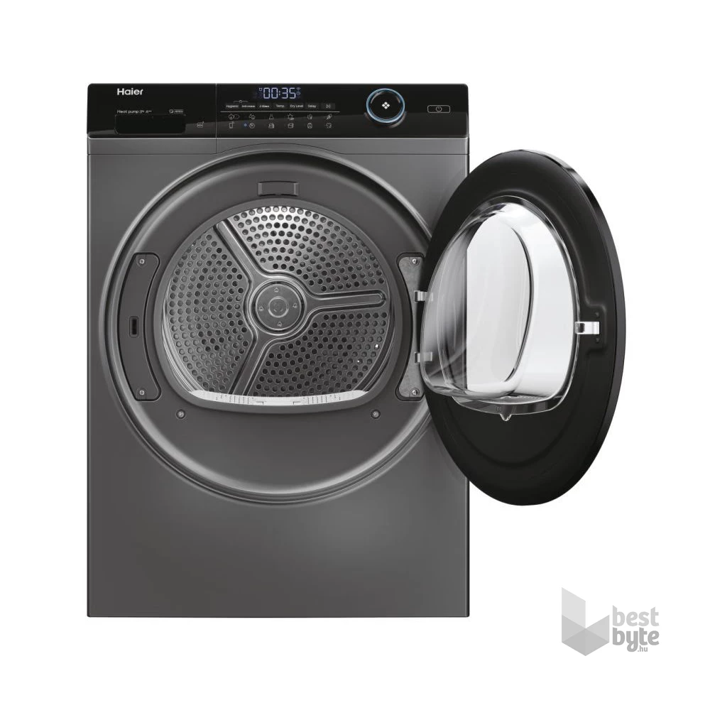 Haier HD80-A3959R-S antracit, 8 kg, hőszivattyús, szárítógép
