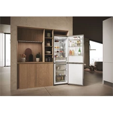 Haier HDPW3618DNPK inox, alulfagyasztós, Hűtő:235L, Fagyasztó:117L, Total No frost hűtőszekrény