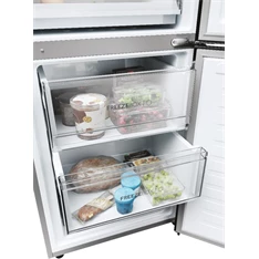 Haier HDPW3618DNPK inox, alulfagyasztós, Hűtő:235L, Fagyasztó:117L, Total No frost hűtőszekrény