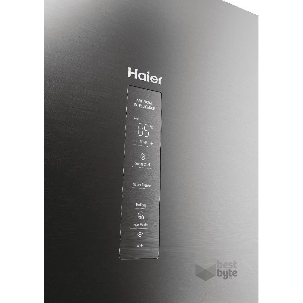 Haier HDPW3618DNPK inox, alulfagyasztós, Hűtő:235L, Fagyasztó:117L, Total No frost hűtőszekrény