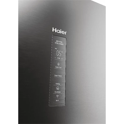 Haier HDPW3618DNPK inox, alulfagyasztós, Hűtő:235L, Fagyasztó:117L, Total No frost hűtőszekrény