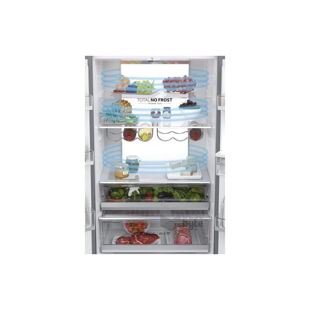 Haier HFW7720ENMB, négyajtós, alulfagyasztós, Hűtő:337L, Fagyasztó:140L, Total No frost hűtőszekrény