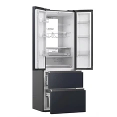 Haier HFW7720ENMB, négyajtós, alulfagyasztós, Hűtő:337L, Fagyasztó:140L, Total No frost hűtőszekrény