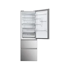 Haier HTW5618CNMG inox, francia ajtós, alulfagyasztós, Hűtő:235L, Fagyasztó:125L, Total No frost hűtőszekrény
