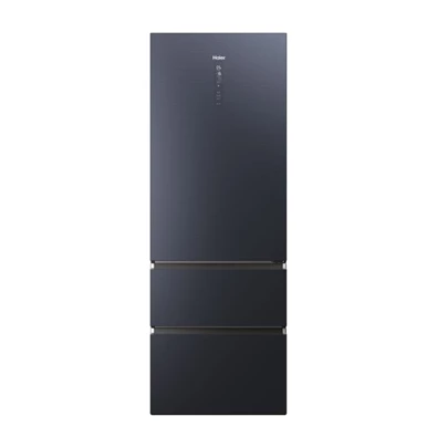 Haier HTW7720ENMB fekete, francia ajtós, alulfagyasztós, Hűtő:343L, Fagyasztó:140L, No frost hűtőszekrény