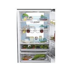 Haier HTW7720ENMB fekete, francia ajtós, alulfagyasztós, Hűtő:343L, Fagyasztó:140L, No frost hűtőszekrény