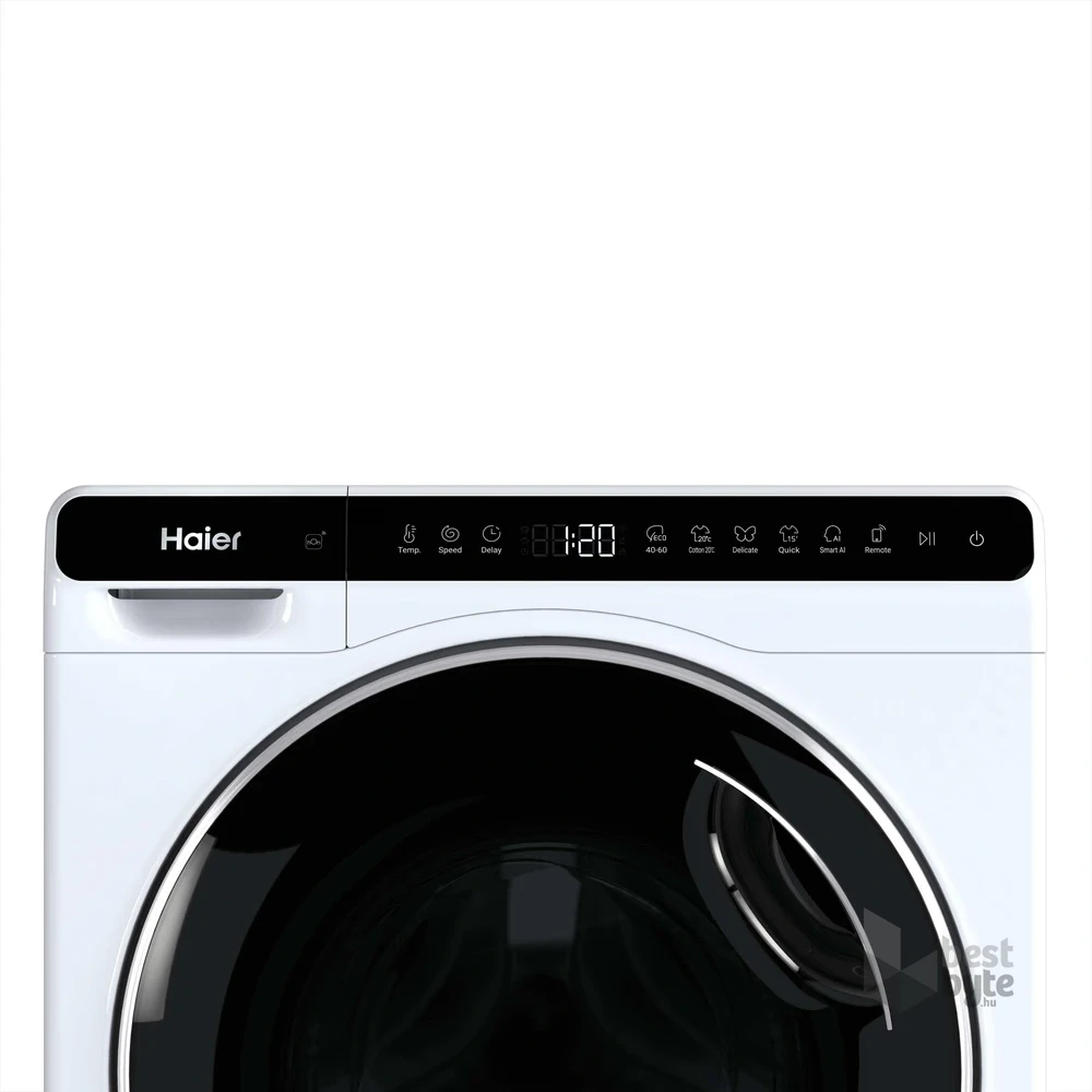Haier HW50-BP12307U1-S fehér, elöltöltős, max.: 1200 ford, 5kg, mosógép