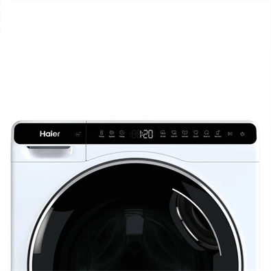 Haier HW50-BP12307U1-S fehér, elöltöltős, max.: 1200 ford, 5kg, mosógép