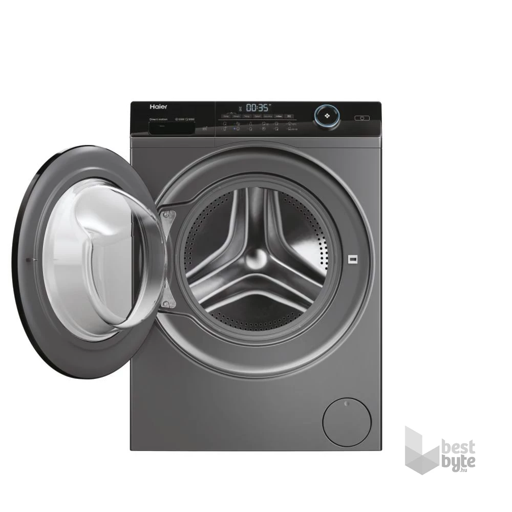 Haier HW80-B14959S8U1S antracit, elöltöltős, max.1400ford., 8 kg, mosógép