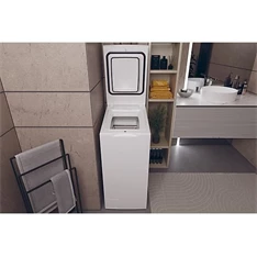Haier HW90-BPD13386U-S fehér, felültöltős, max.1300ford., 9 kg, mosógép
