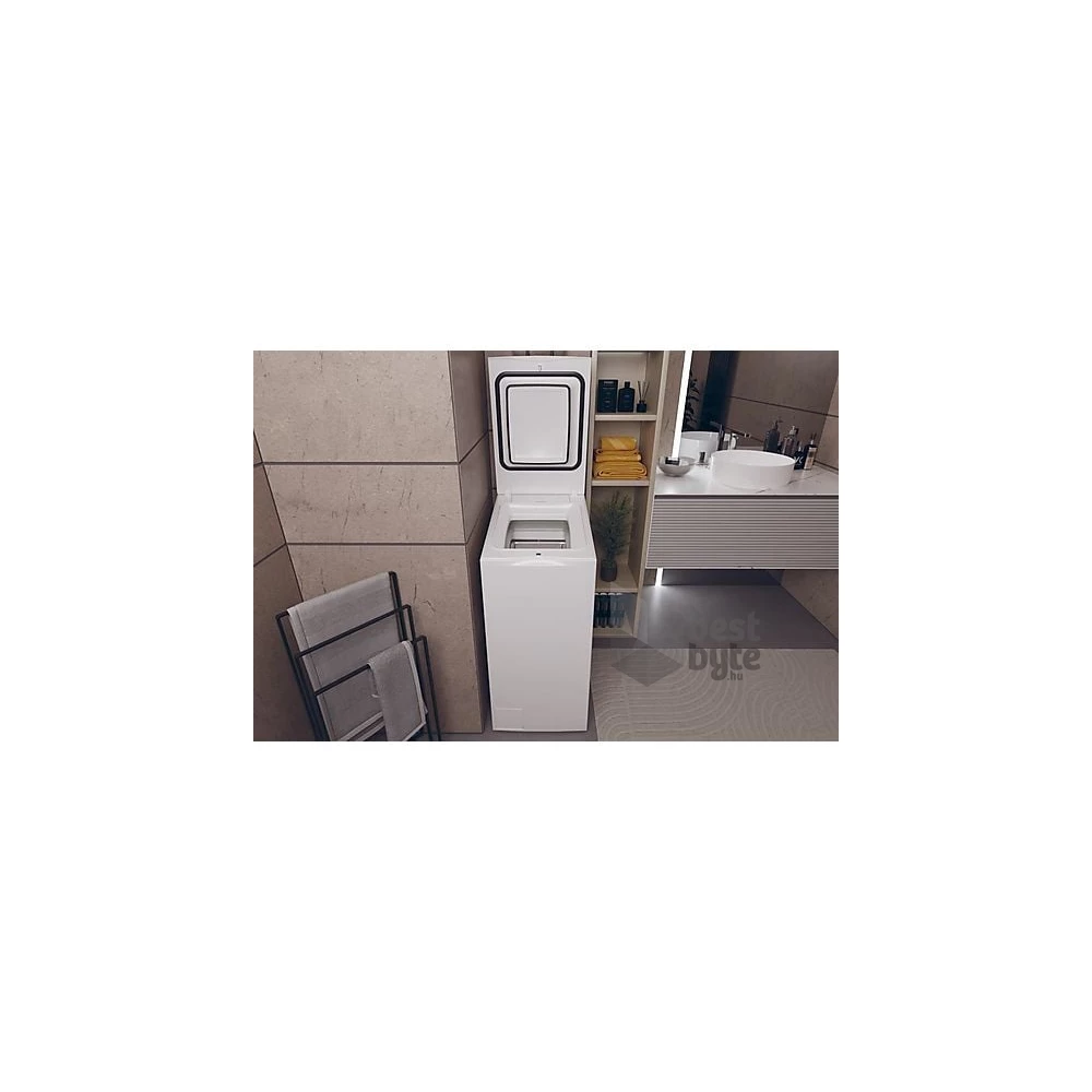 Haier HW90-BPD13386U-S fehér, felültöltős, max.1300ford., 9 kg, mosógép