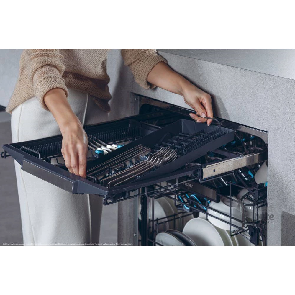 Haier XS 4A4M4PB programok száma: 10, beépíthető, 14 terítékes mosogatógép 