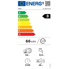 Haier XS 6B0S3FSB beépíthető 16 terítékes mosogatógép