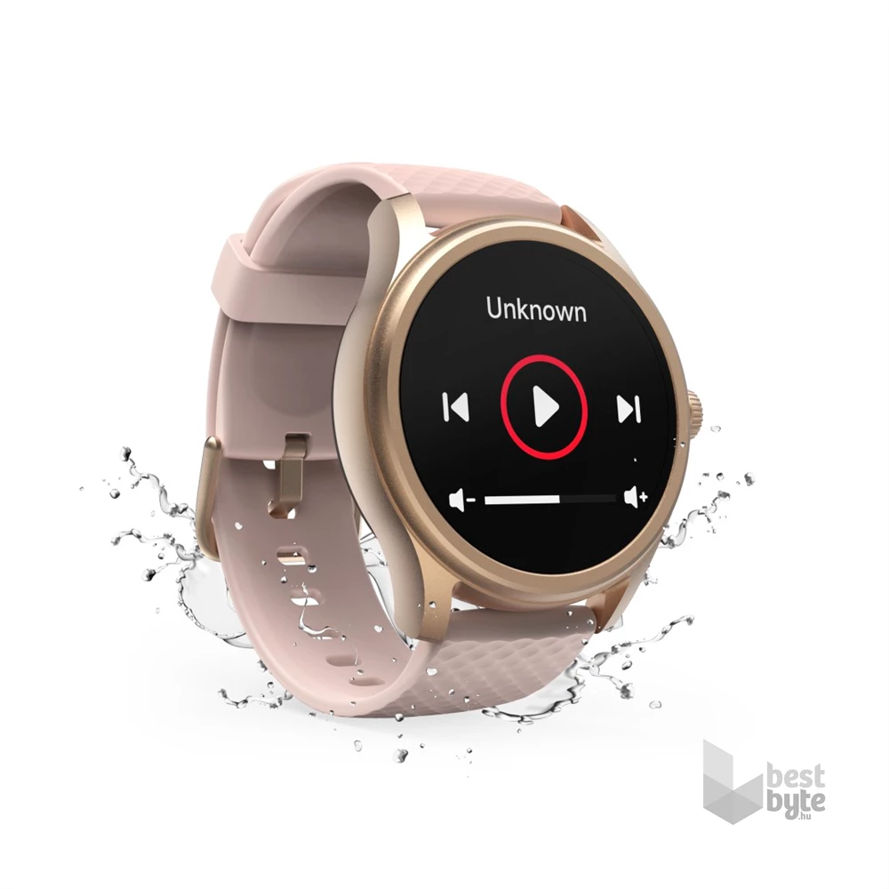 Hama 00178616 "Smartwatch 5010" rózsaarany kerek okosóra