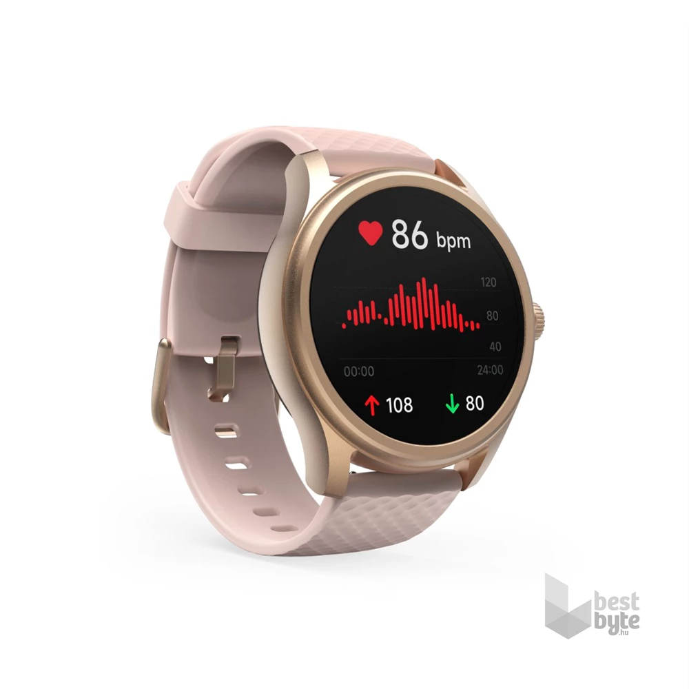Hama 00178616 "Smartwatch 5010" rózsaarany kerek okosóra