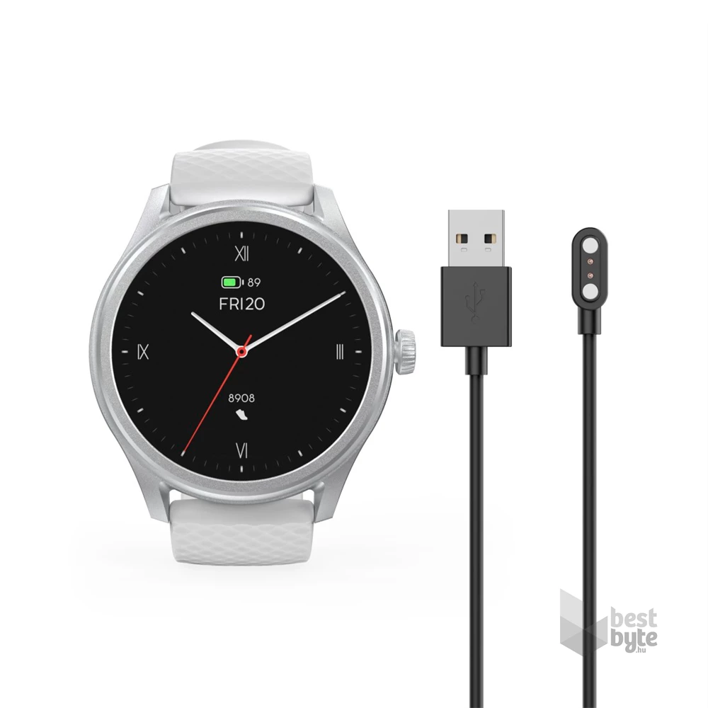 Hama 00178617 "Smartwatch 5010" ezüst kerek okosóra