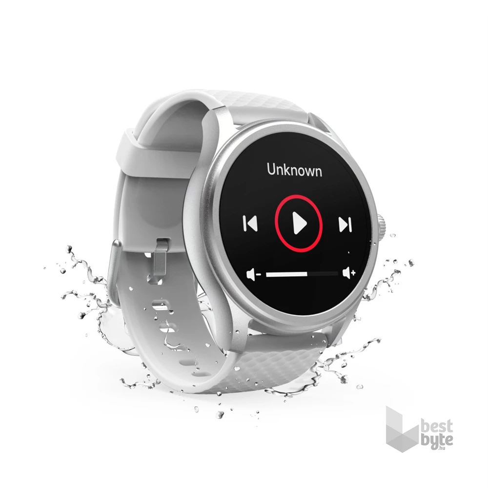 Hama 00178617 "Smartwatch 5010" ezüst kerek okosóra