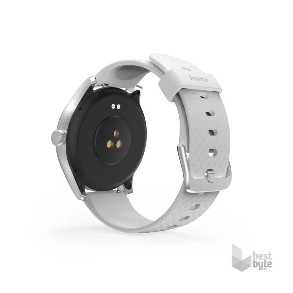 Hama 00178617 "Smartwatch 5010" ezüst kerek okosóra