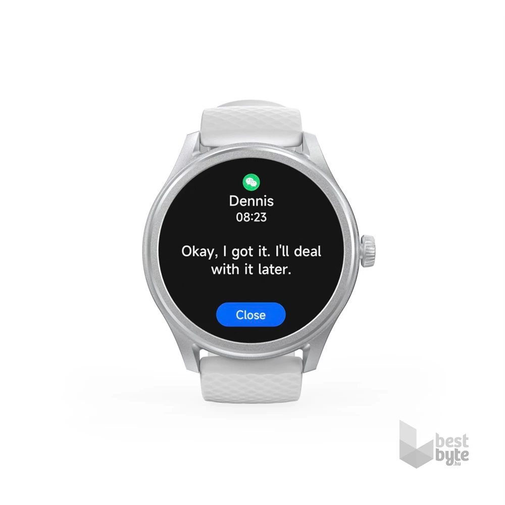 Hama 00178617 "Smartwatch 5010" ezüst kerek okosóra