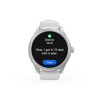 Hama 00178617 "Smartwatch 5010" ezüst kerek okosóra