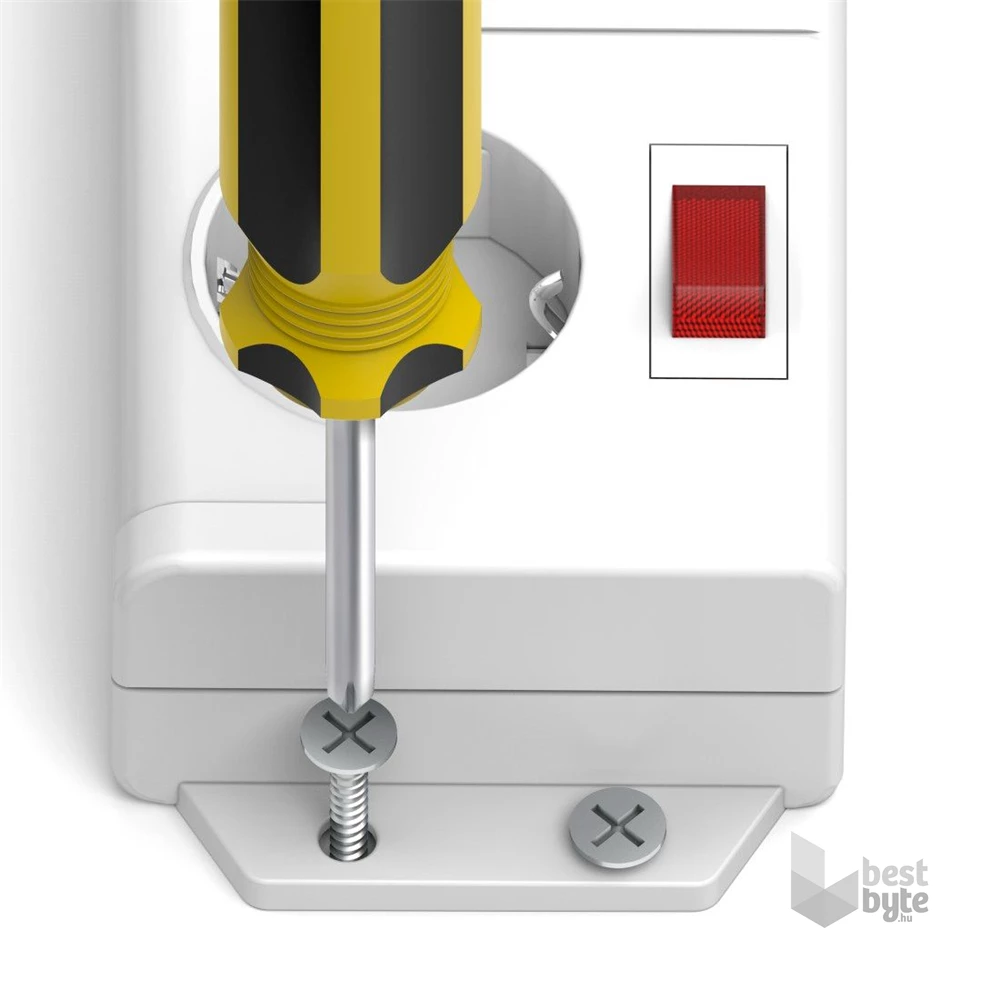 Hama 00223159 6 aljzat 1,4m fehér kapcsolós elosztó