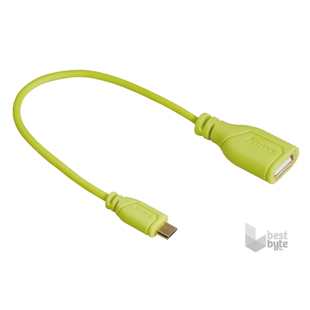 Hama 135706 zöld Micro USB OTG kábel