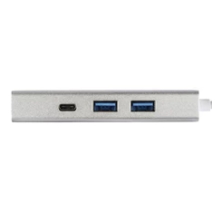 Hama 135757 ezüst USB 3.1 Type-C HUB (2x USB, 1x USB TYPE-C, 1x LAN)