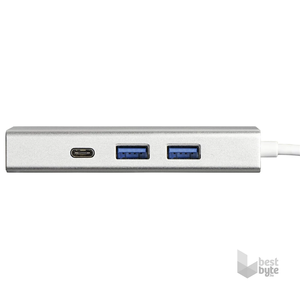 Hama 135758 ezüst USB 3.1 Type-C HUB (2x USB, 1x USB TYPE-C, 3,5MM JACK)