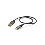 Hama 173625 USB "ELITE - METAL" 1,5m Micro USB adatkábel